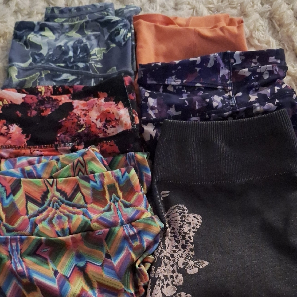 Colorful Patterned Leggings Set